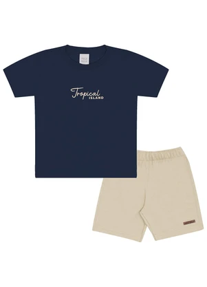 Pulla Bulla - Conjunto Meia Malha Azul - PULLA BULLA