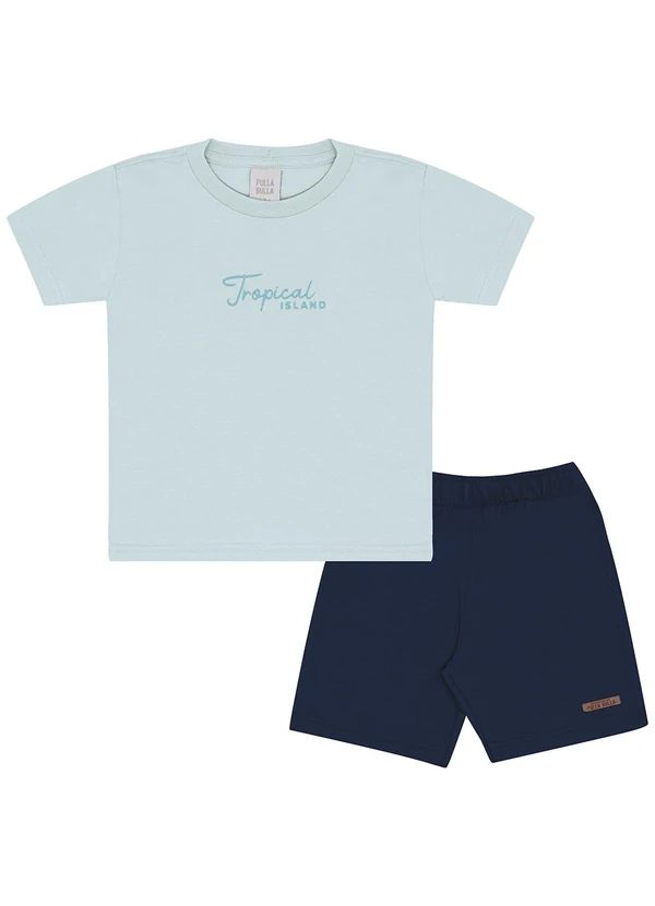 Pulla Bulla - Conjunto Meia Malha Azul 2