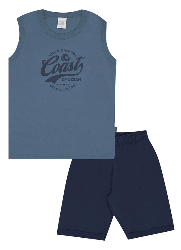 Pulla Bulla - Conjunto Meia Malha Azul