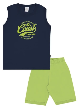 Pulla Bulla - Conjunto Meia Malha Azul - PULLA BULLA