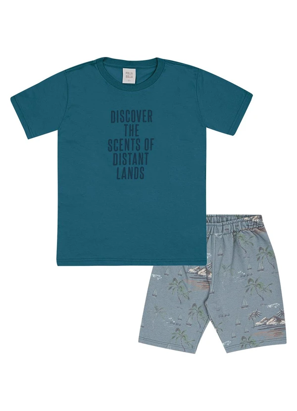 Pulla Bulla - Conjunto Meia Malha Azul 2