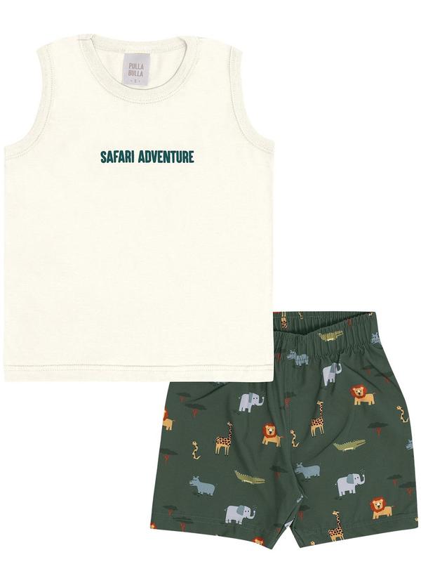 Pulla Bulla - Conjunto Meia Malha Bege