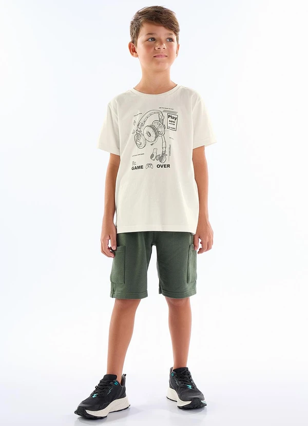 Pulla Bulla - Conjunto Meia Malha Bege