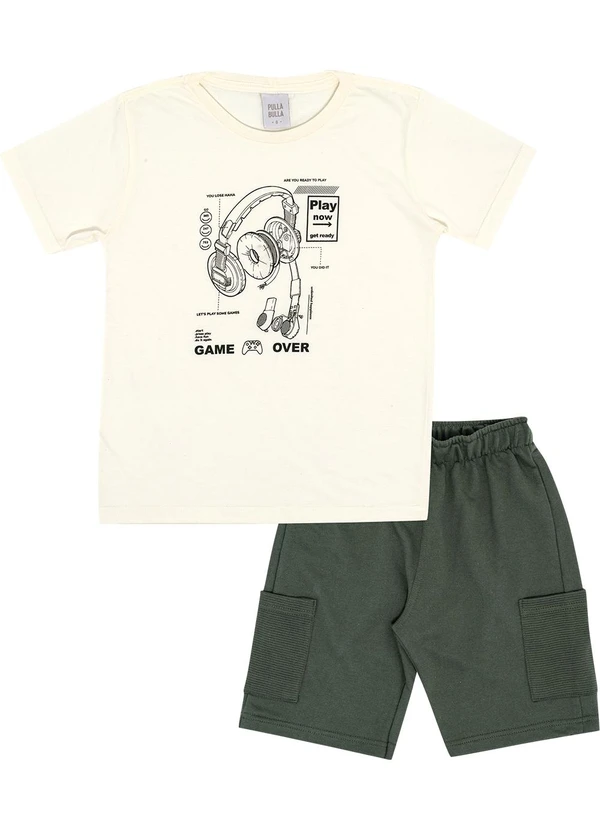 Pulla Bulla - Conjunto Meia Malha Bege 2