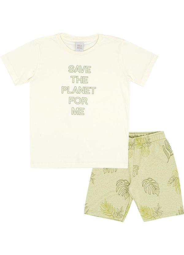 Pulla Bulla - Conjunto Meia Malha Bege