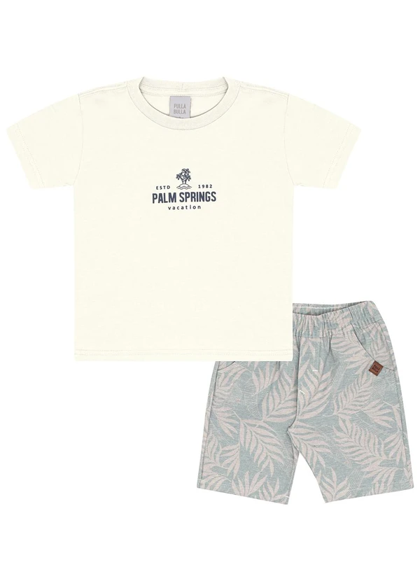 Pulla Bulla - Conjunto Meia Malha Bege