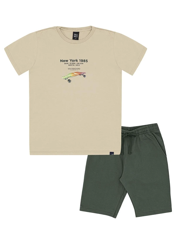 Pulla Bulla - Conjunto Meia Malha Bege 1