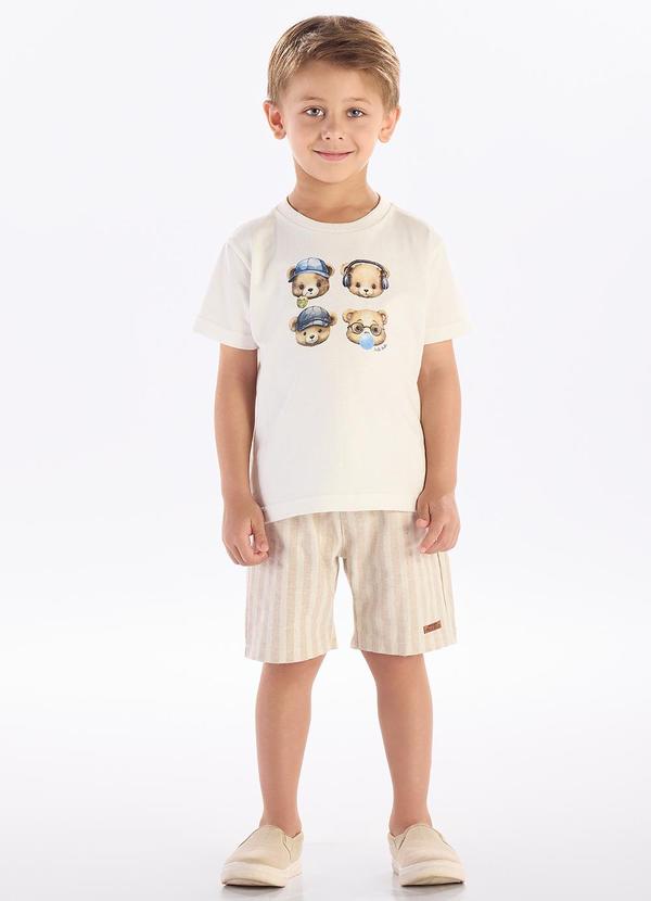 Pulla Bulla - Conjunto Meia Malha Bege