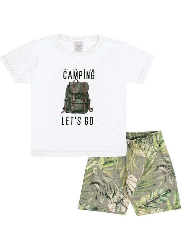 Pulla Bulla - Conjunto Meia Malha Branco 2