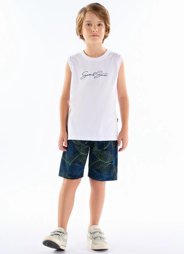 Pulla Bulla - Conjunto Meia Malha Branco