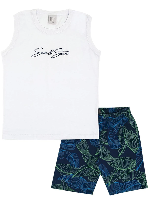 Pulla Bulla - Conjunto Meia Malha Branco 2