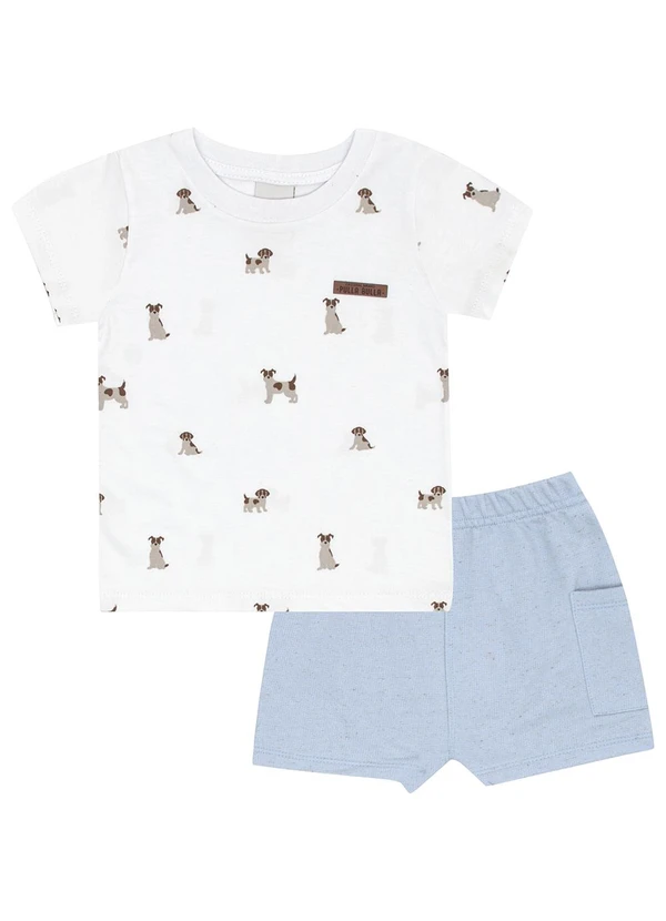 Pulla Bulla - Conjunto Meia Malha Branco 2