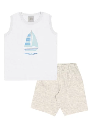 Pulla Bulla - Conjunto Meia Malha Branco - PULLA BULLA