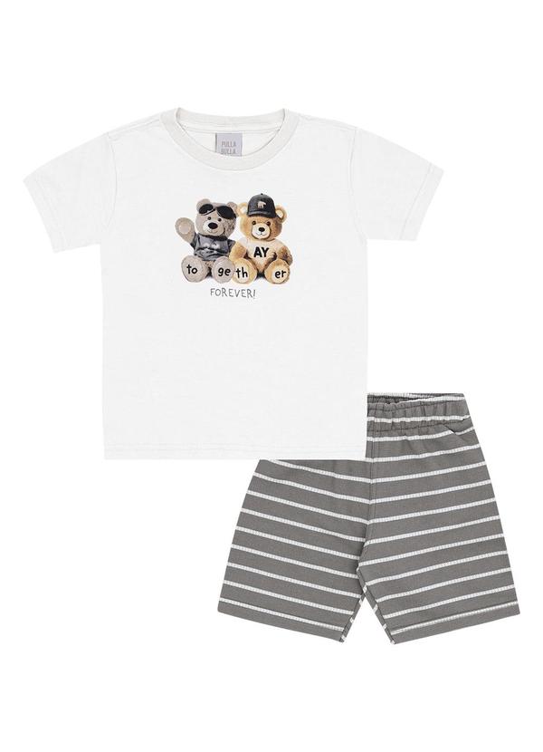 Pulla Bulla - Conjunto Meia Malha Branco