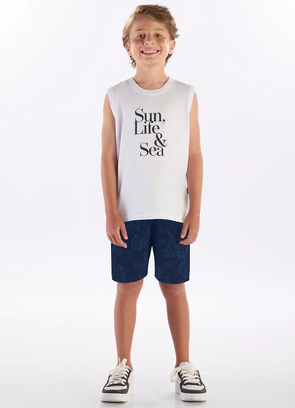 Pulla Bulla - Conjunto Meia Malha Branco