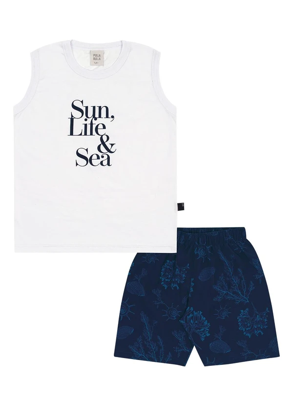 Pulla Bulla - Conjunto Meia Malha Branco 2