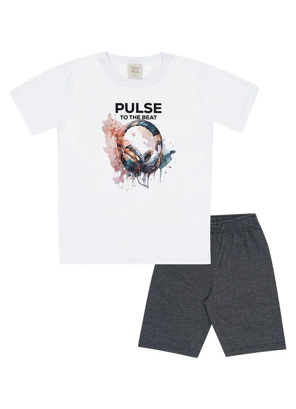 Pulla Bulla - Conjunto Meia Malha Branco 2