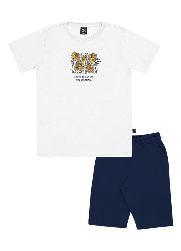 Pulla Bulla - Conjunto Meia Malha Branco 1