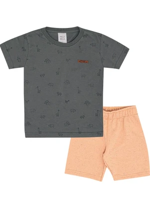 Pulla Bulla - Conjunto Meia Malha Cinza - PULLA BULLA