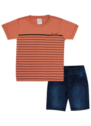 Pulla Bulla - Conjunto Meia Malha Laranja - PULLA BULLA