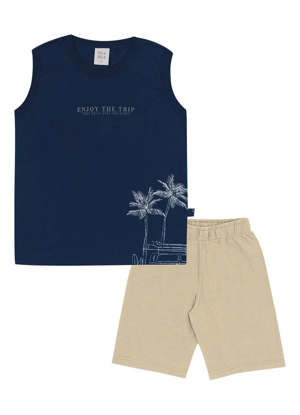 Pulla Bulla - Conjunto Meia Malha Marinho 2