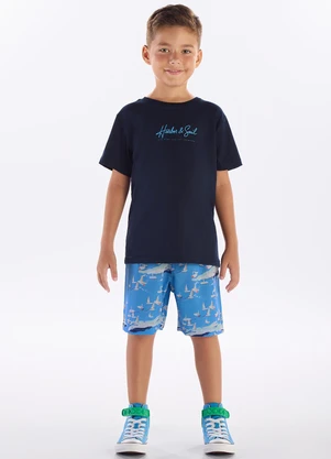 Pulla Bulla - Conjunto Meia Malha Marinho - PULLA BULLA