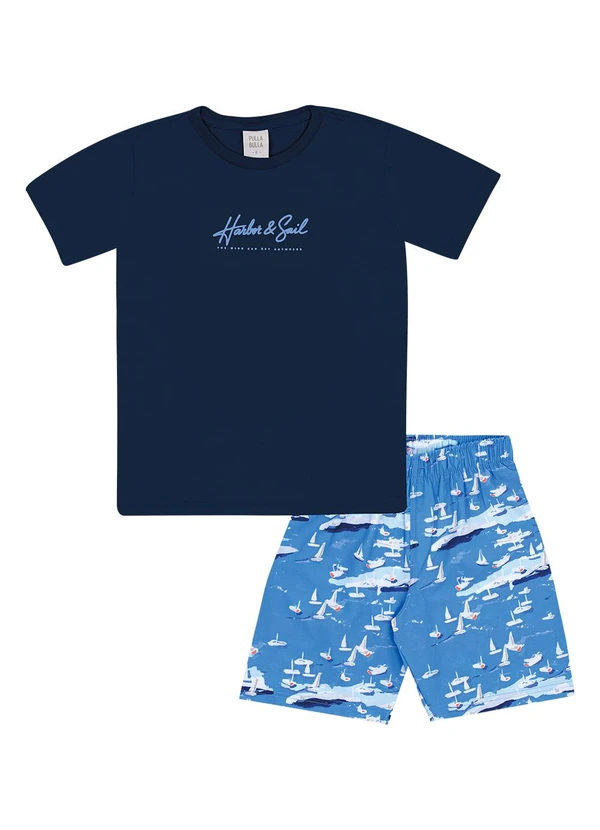 Pulla Bulla - Conjunto Meia Malha Marinho 2