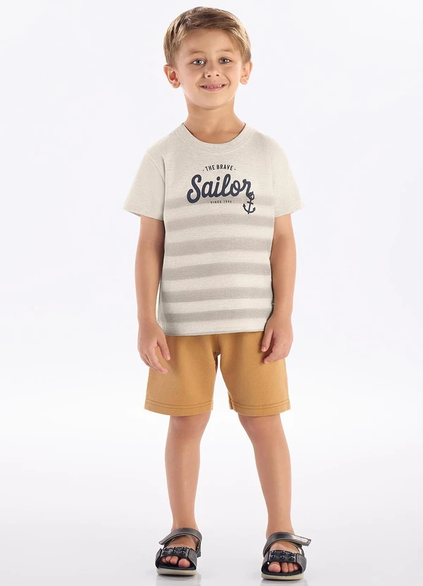 Pulla Bulla - Conjunto Meia Malha Mescla