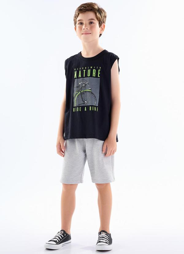 Pulla Bulla - Conjunto Meia Malha Preto