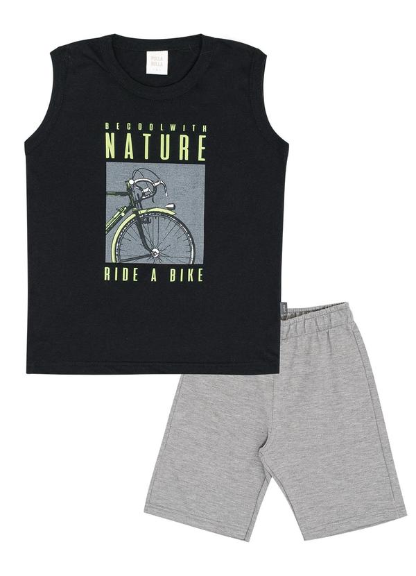 Pulla Bulla - Conjunto Meia Malha Preto 2