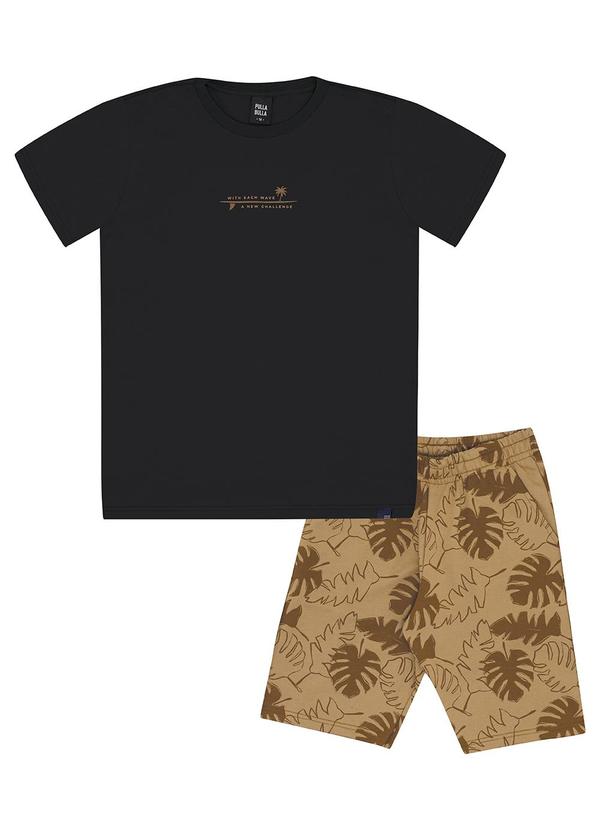 Pulla Bulla - Conjunto Meia Malha Preto