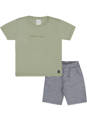 Pulla Bulla - Conjunto Meia Malha Verde - PULLA BULLA