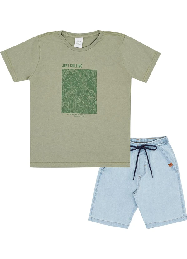 Pulla Bulla - Conjunto Meia Malha Verde 2