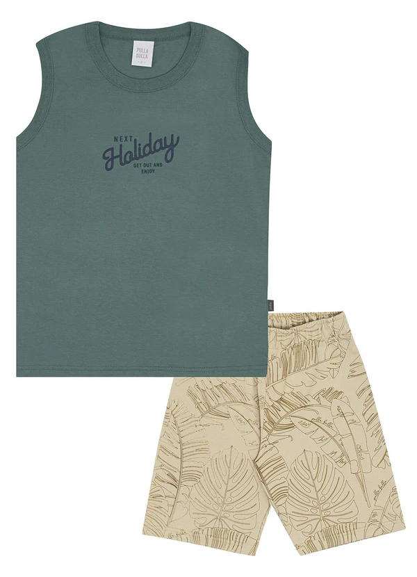 Pulla Bulla - Conjunto Meia Malha Verde 2