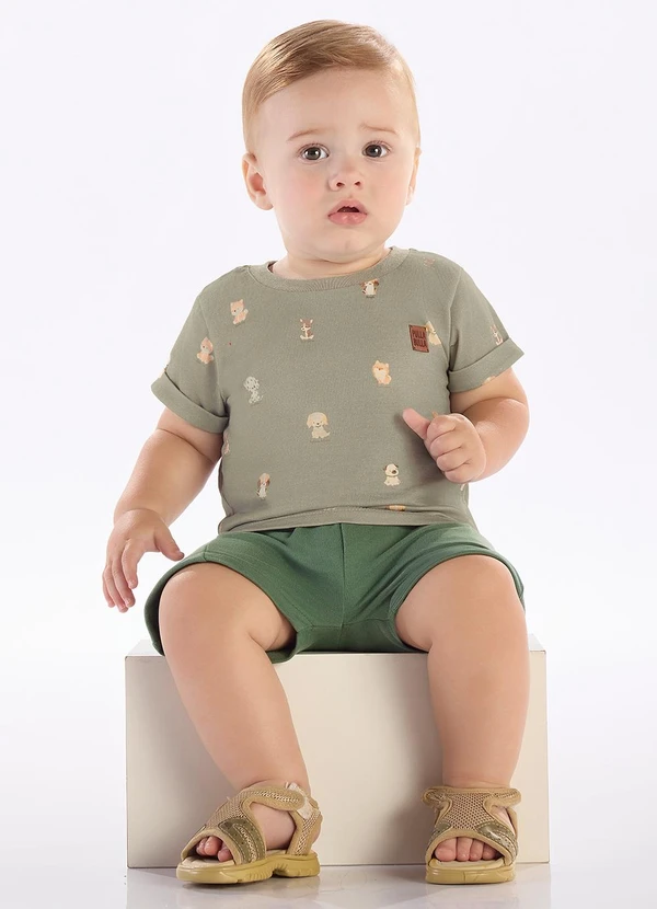 Pulla Bulla - Conjunto Meia Malha Verde