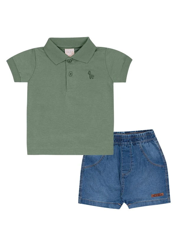 Pulla Bulla - Conjunto Meia Malha Verde 2