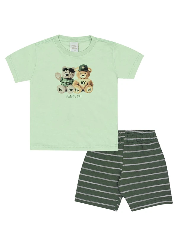 Pulla Bulla - Conjunto Meia Malha Verde 2