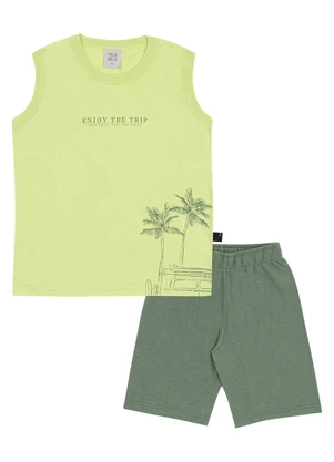 Pulla Bulla - Conjunto Meia Malha Verde - PULLA BULLA