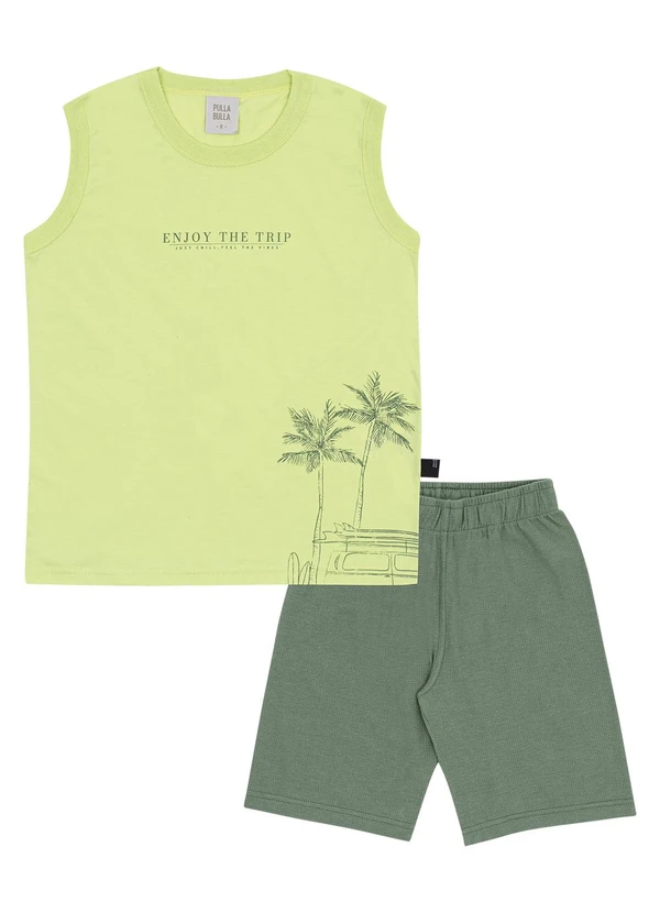 Pulla Bulla - Conjunto Meia Malha Verde