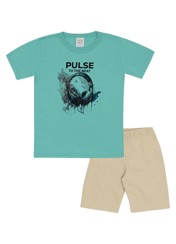 Pulla Bulla - Conjunto Meia Malha Verde 1