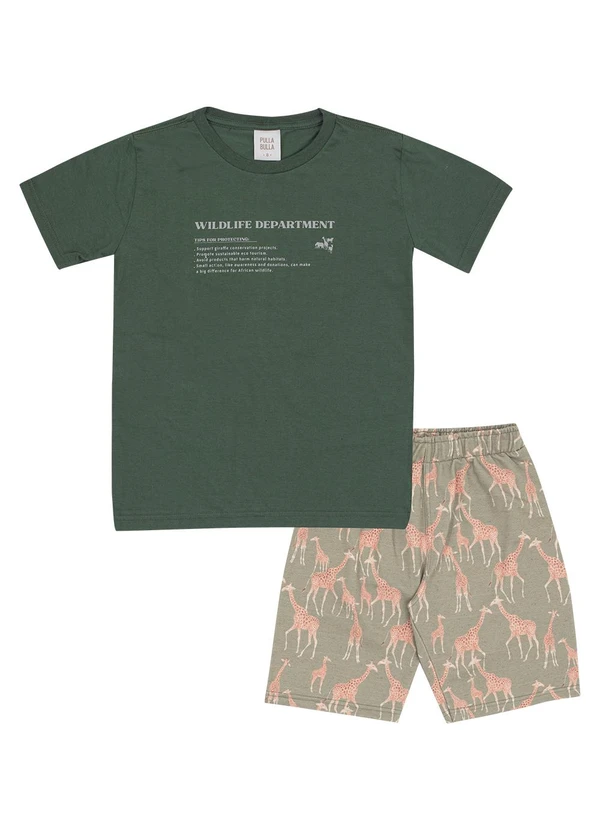 Pulla Bulla - Conjunto Meia Malha Verde