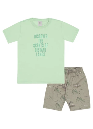 Pulla Bulla - Conjunto Meia Malha Verde - PULLA BULLA