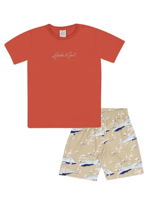 Pulla Bulla - Conjunto Meia Malha Vermelho - PULLA BULLA