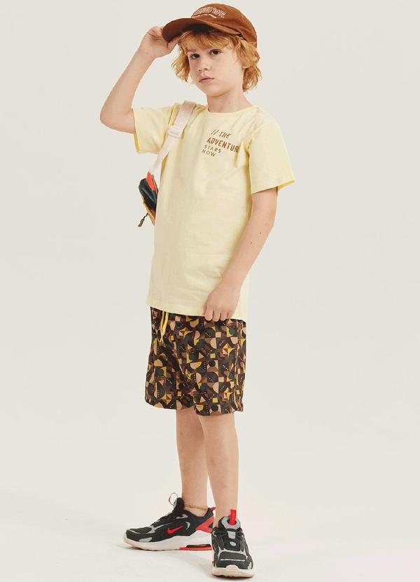 Playland Kids - Conjunto Menino Amarelo/Marrom