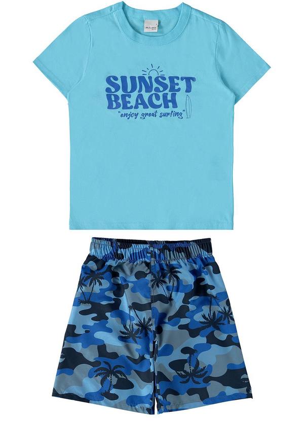 Malwee Kids - Conjunto Menino Azul Claro