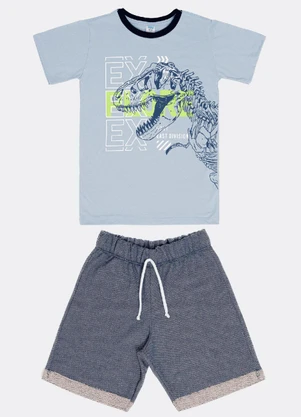 Outlet - Conjunto Menino Azul / Desagulhado Marinho - OUTLET