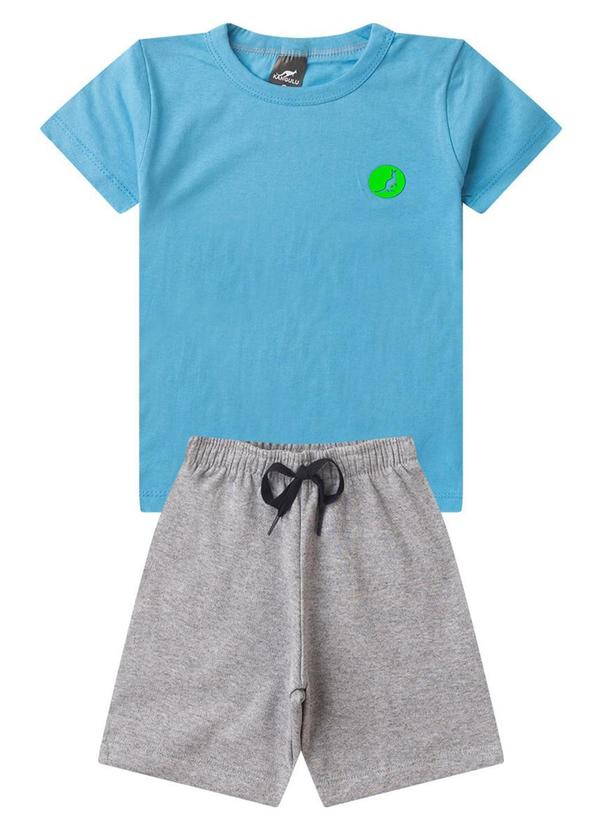 Rosa Azul - Conjunto Menino Básico Kangulu Azul