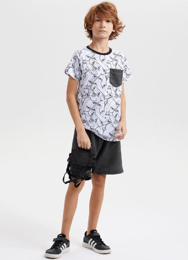Playland Kids - Conjunto Menino Branco/Preto