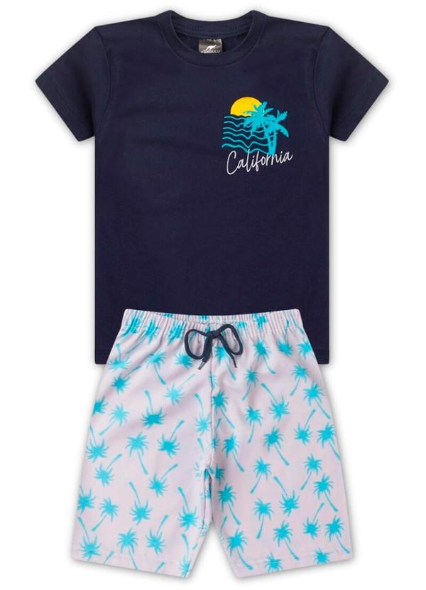 Rosa Azul - Conjunto Menino California Kangulu Azul