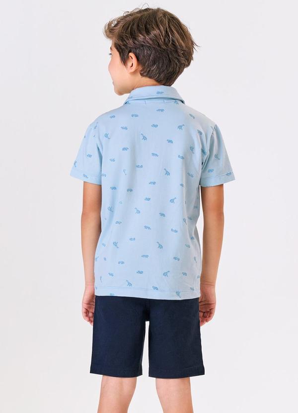 Trick Nick - Conjunto Menino Camisa com Bermuda Azul 2